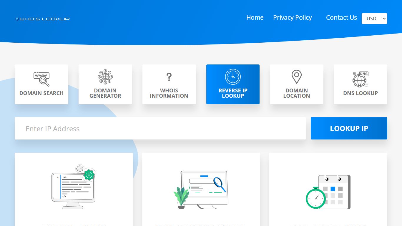 Free Reverse IP Lookup - Find Domains Hosted on same IP — WHOIS LOOKUP