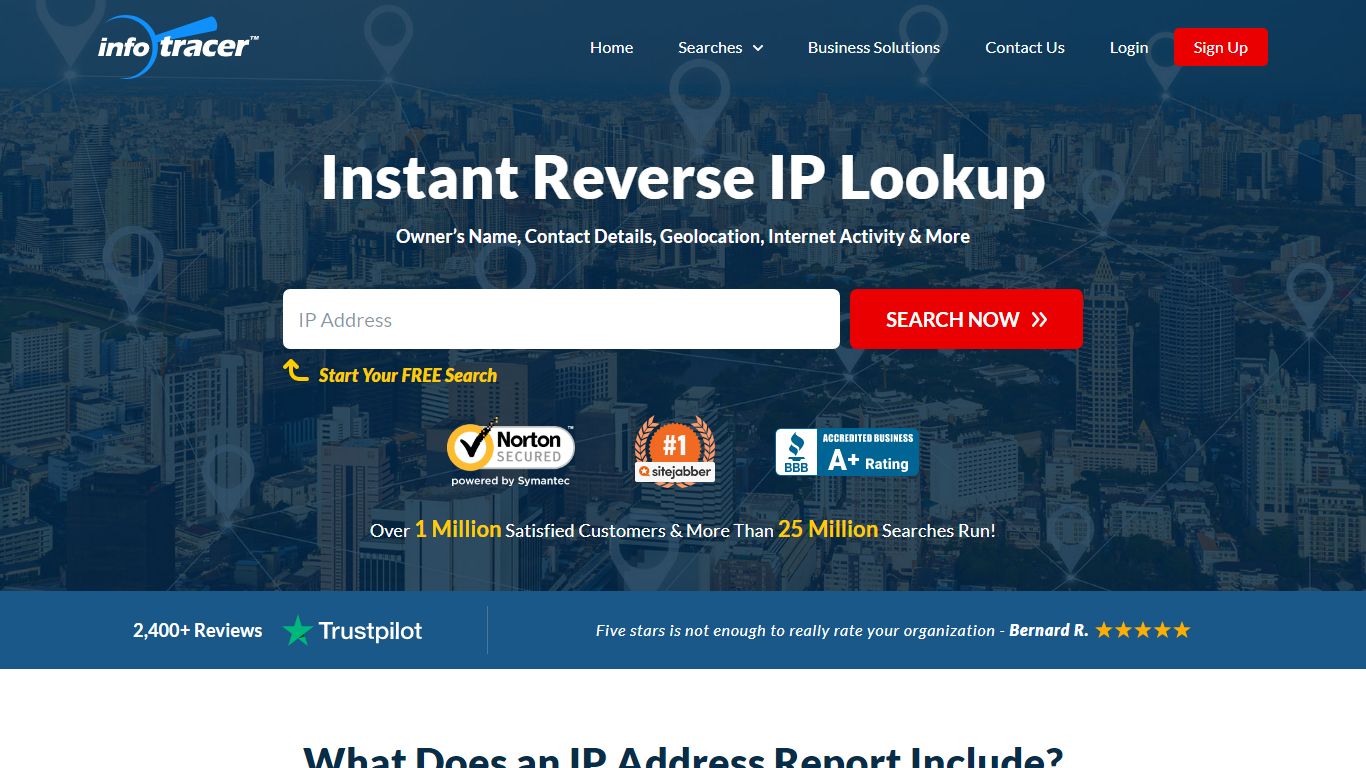 Reverse IP Lookup | Search IP Address Owner | InfoTracer